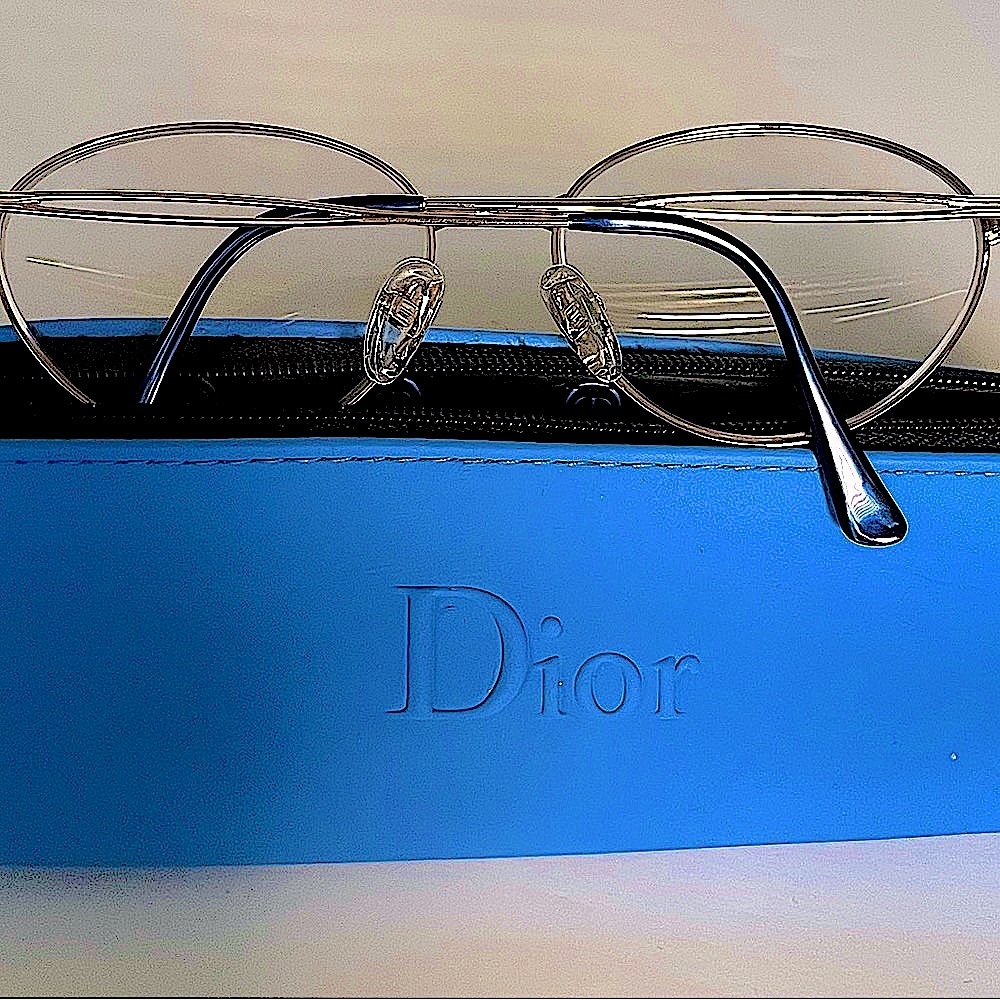 Christian Dior Authentic &Vintage Pale gold metal frames Replaceable Rx lenses